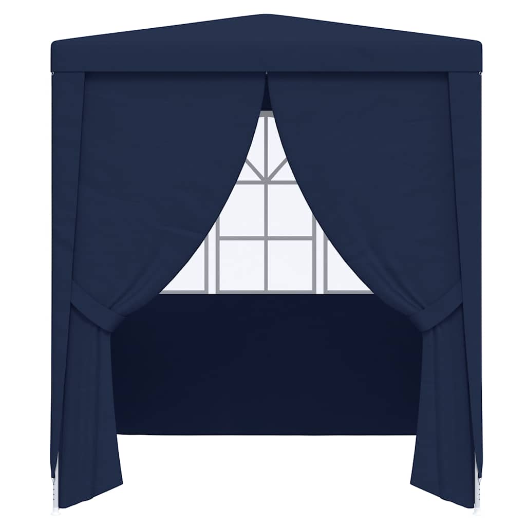 Tenda festas com paredes laterais 2,5x2,5m 90g/m² azul
