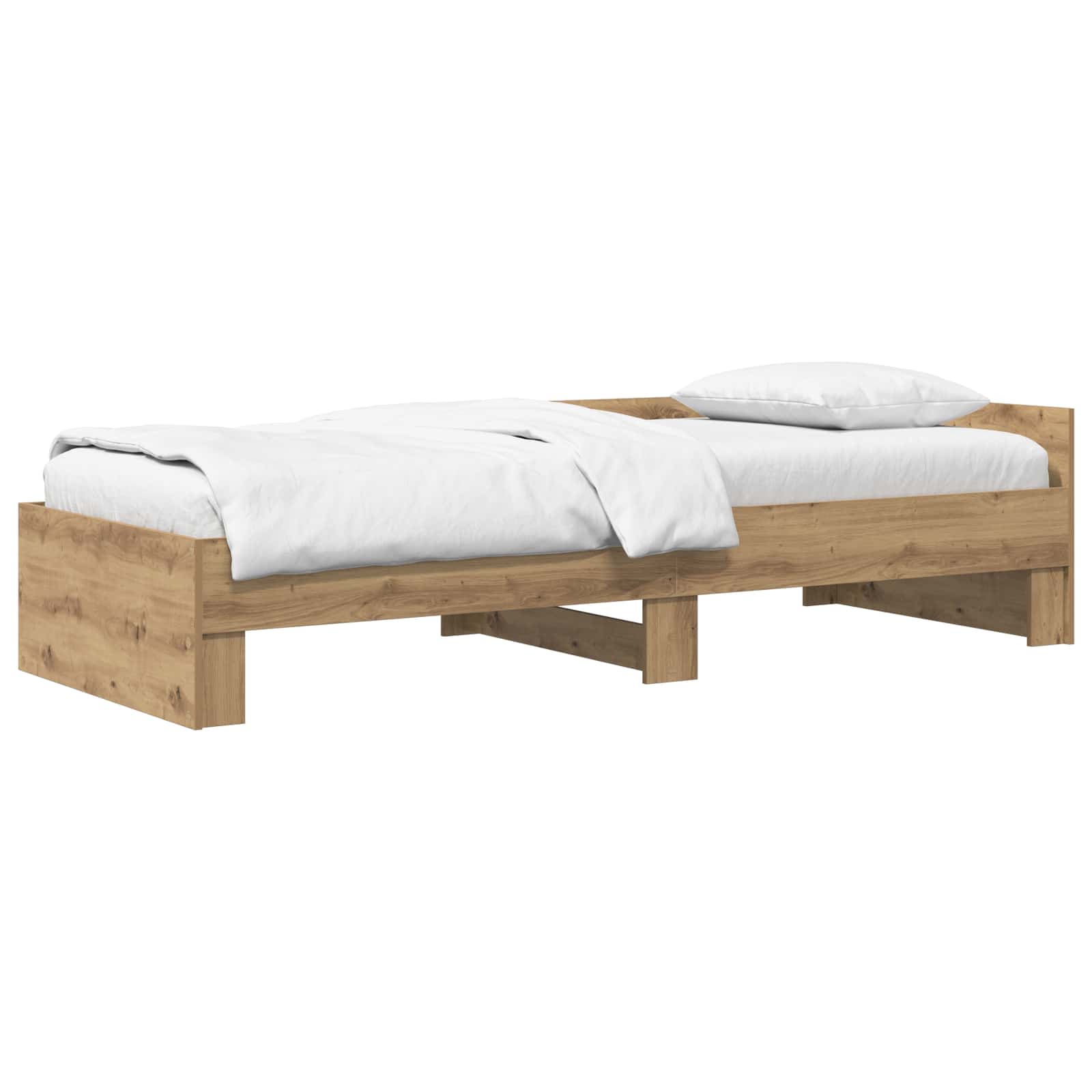 Estrutura de cama com cabeceira carvalho arttisan 80 x 200 cm