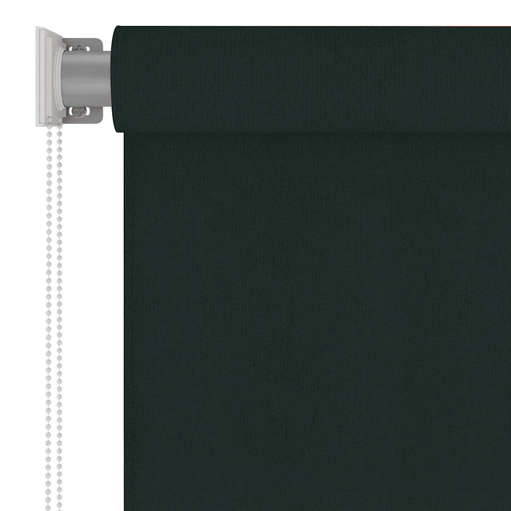 Estore de rolo para exterior 85 (l) x 140 (a) cm verde-escuro HDPE