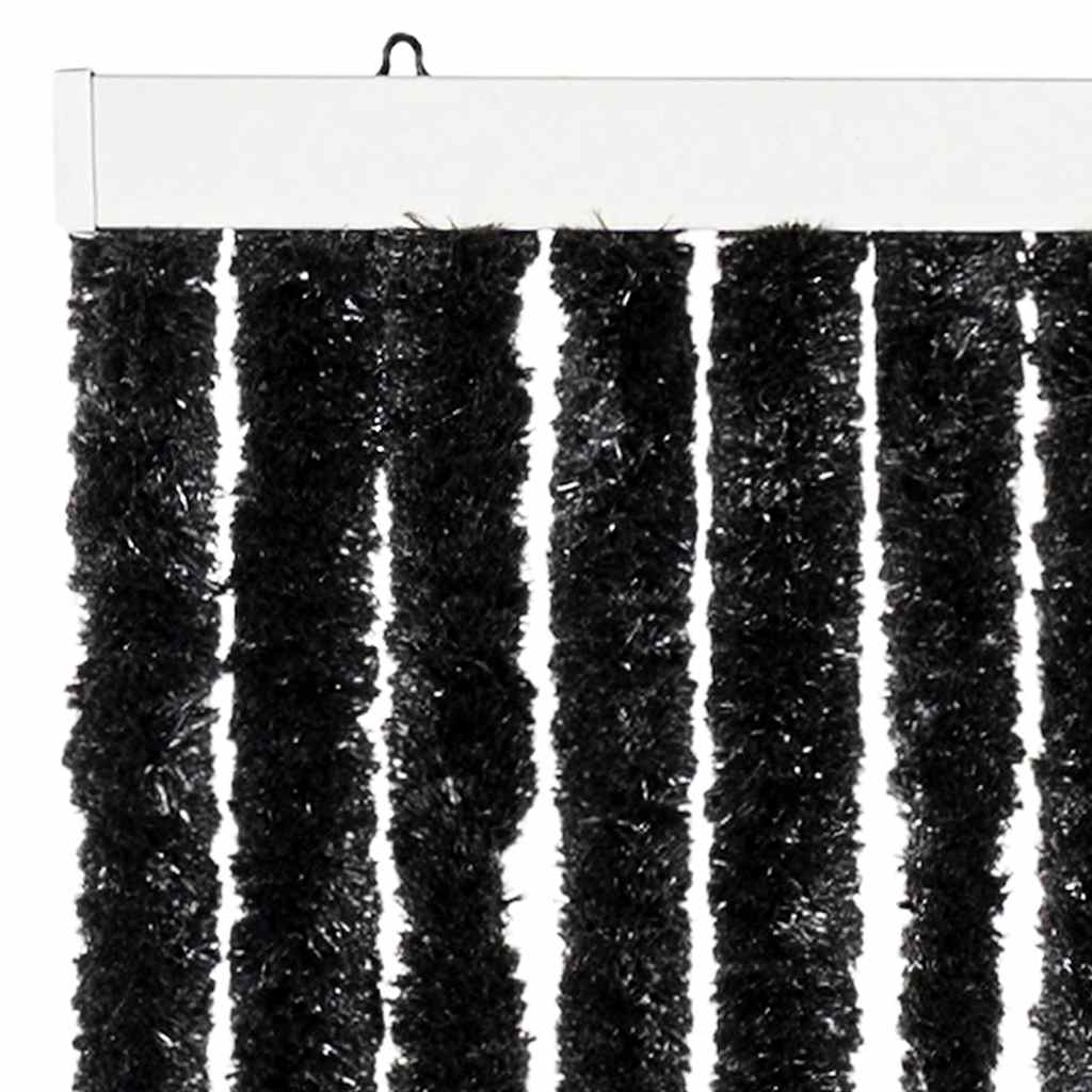 Cortina anti-insetos 56x185 cm chenille antracite