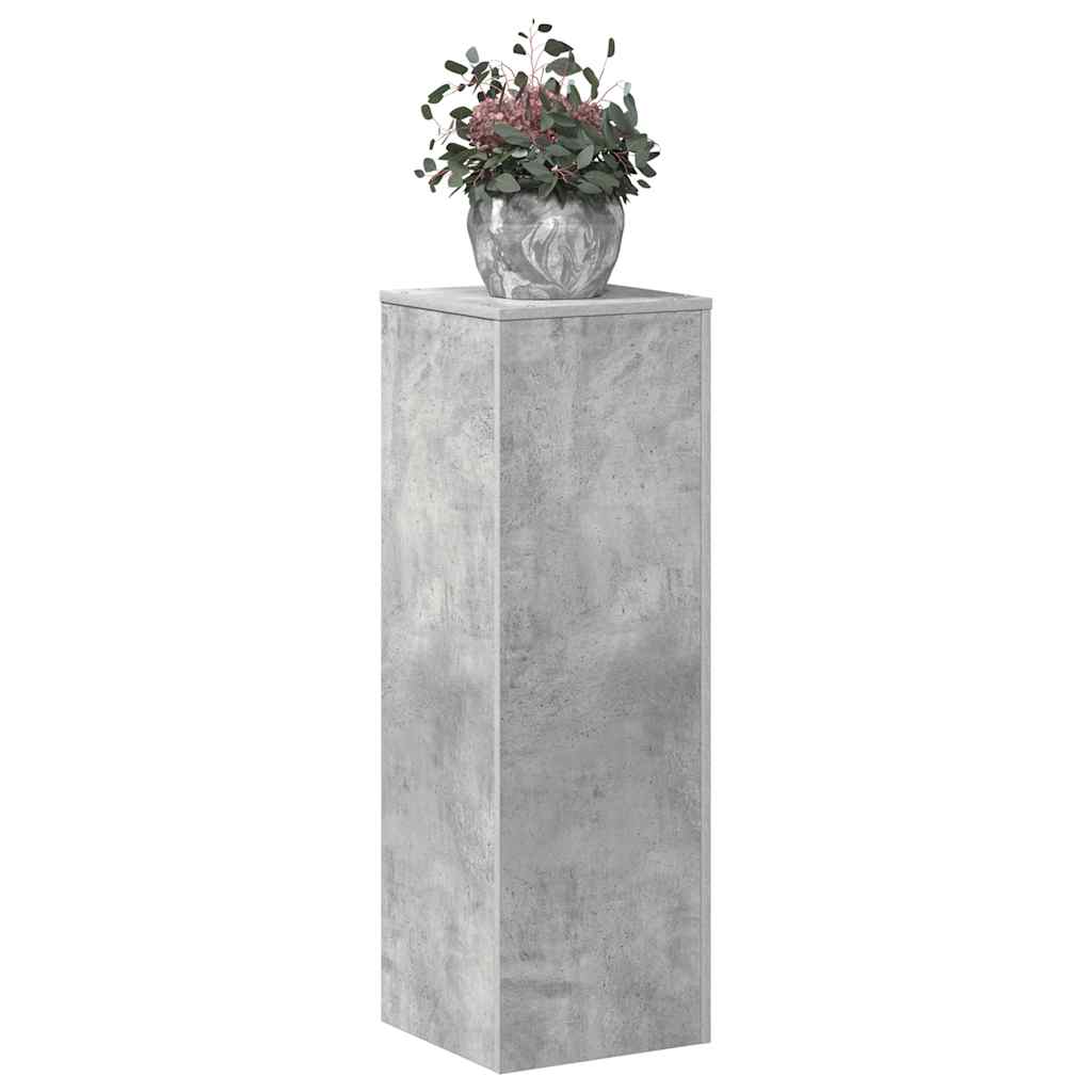 Suporte p/ plantas 33x33x100 cm derivados madeira cinza cimento