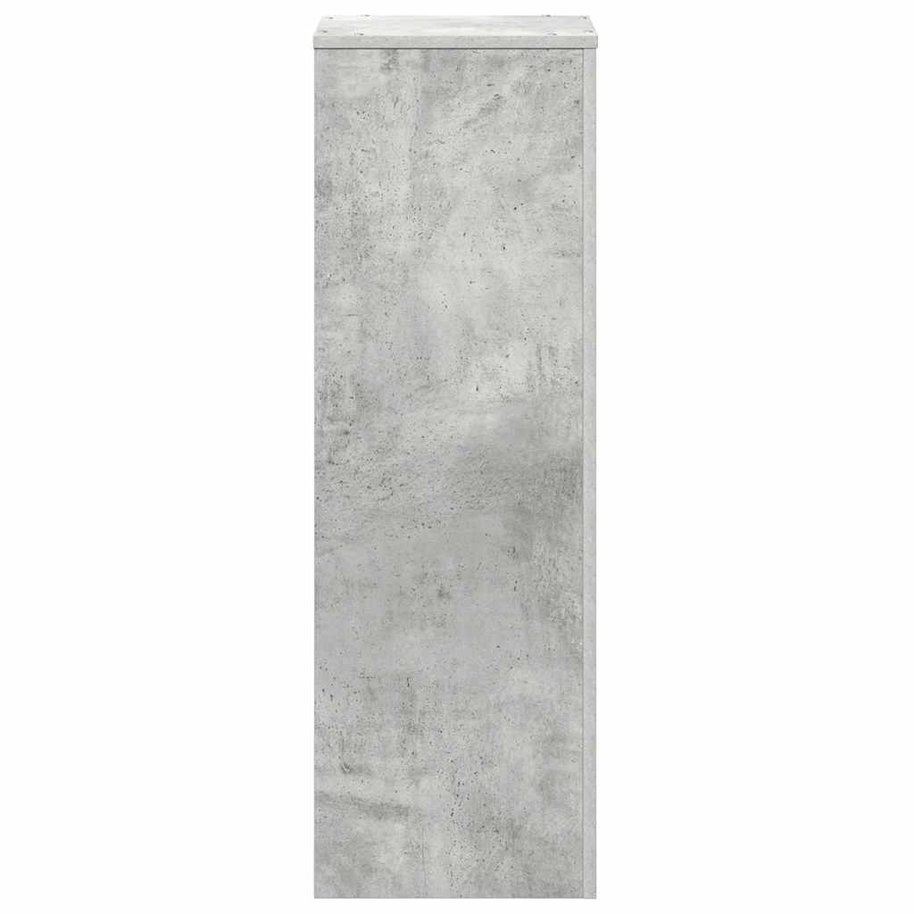 Suporte p/ plantas 33x33x100 cm derivados madeira cinza cimento
