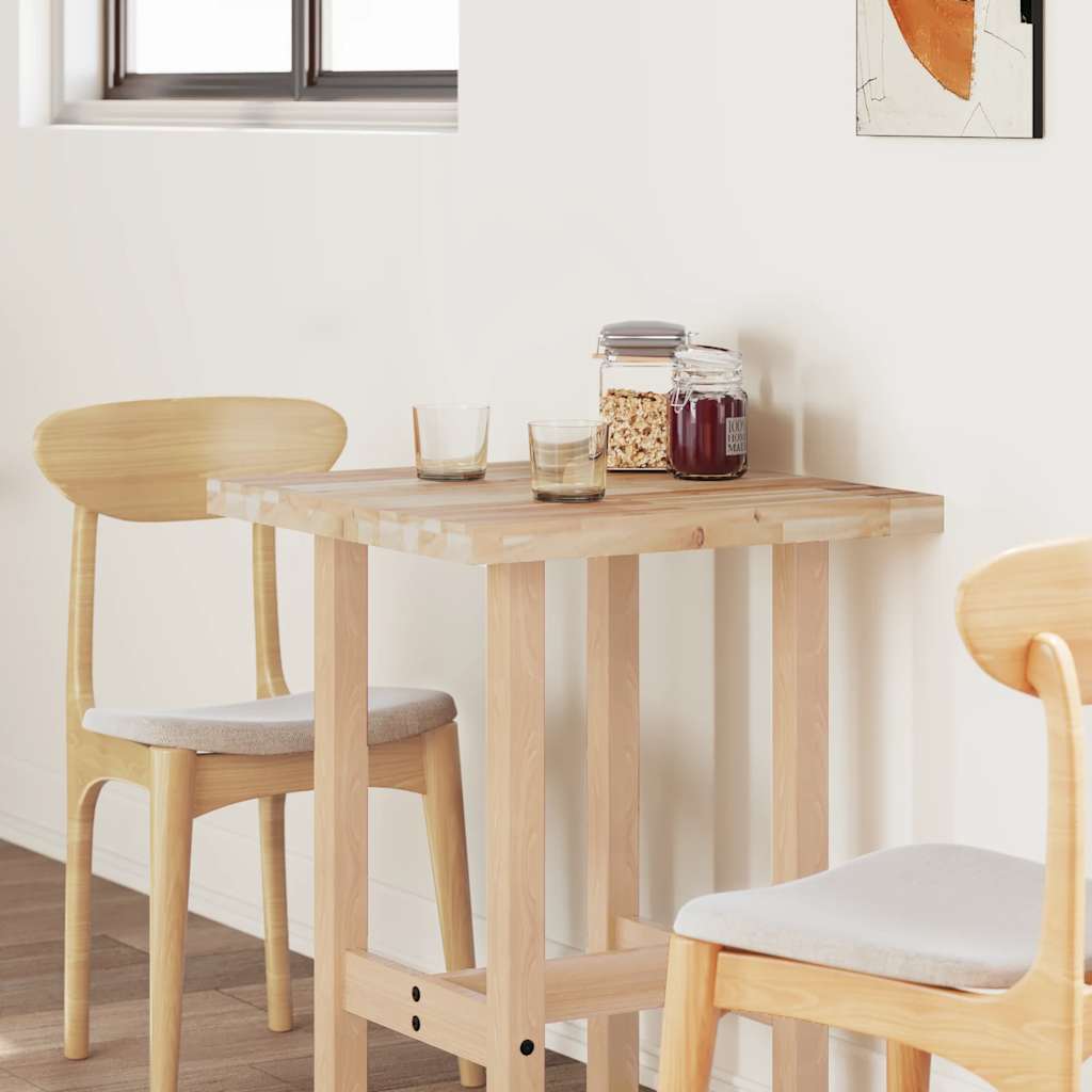 Tampo de mesa retangular 80x60x4 cm madeira de acácia maciça