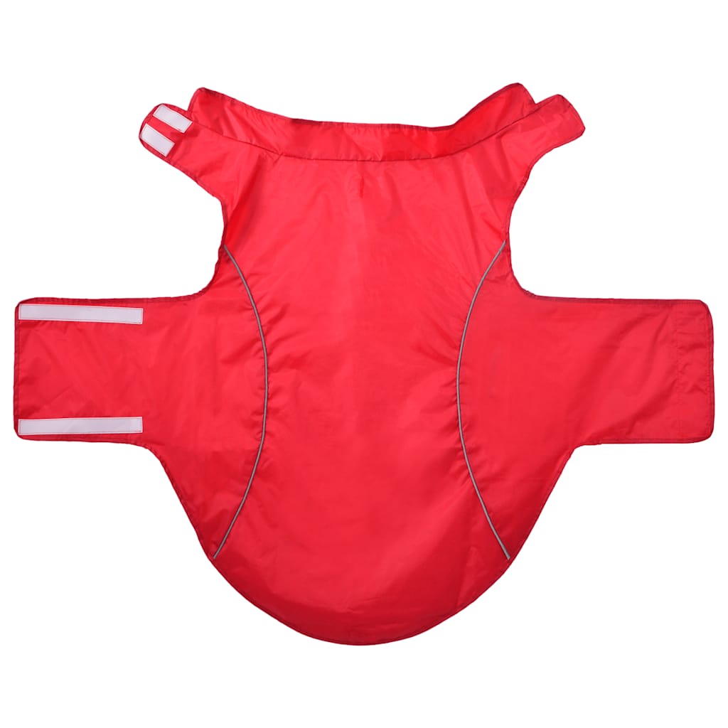 Capa de chuva para cães com tiras reflectoras vermelho 4xl