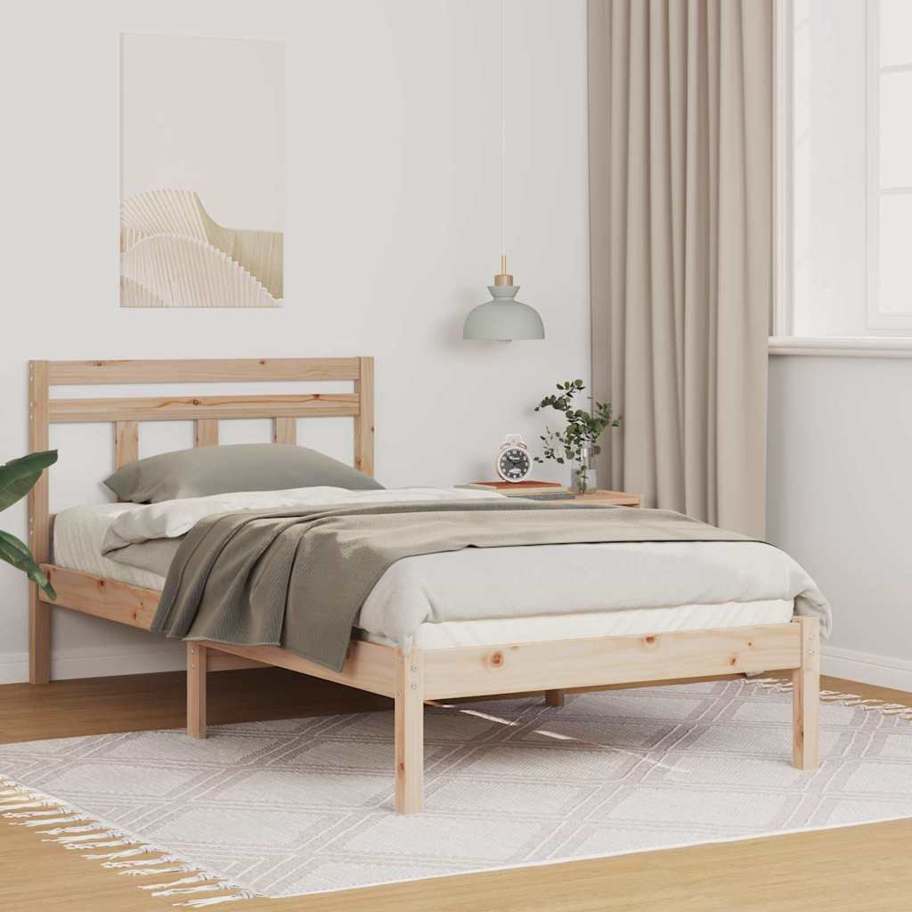 Estrutura da cama castanho 80 x 200 cm