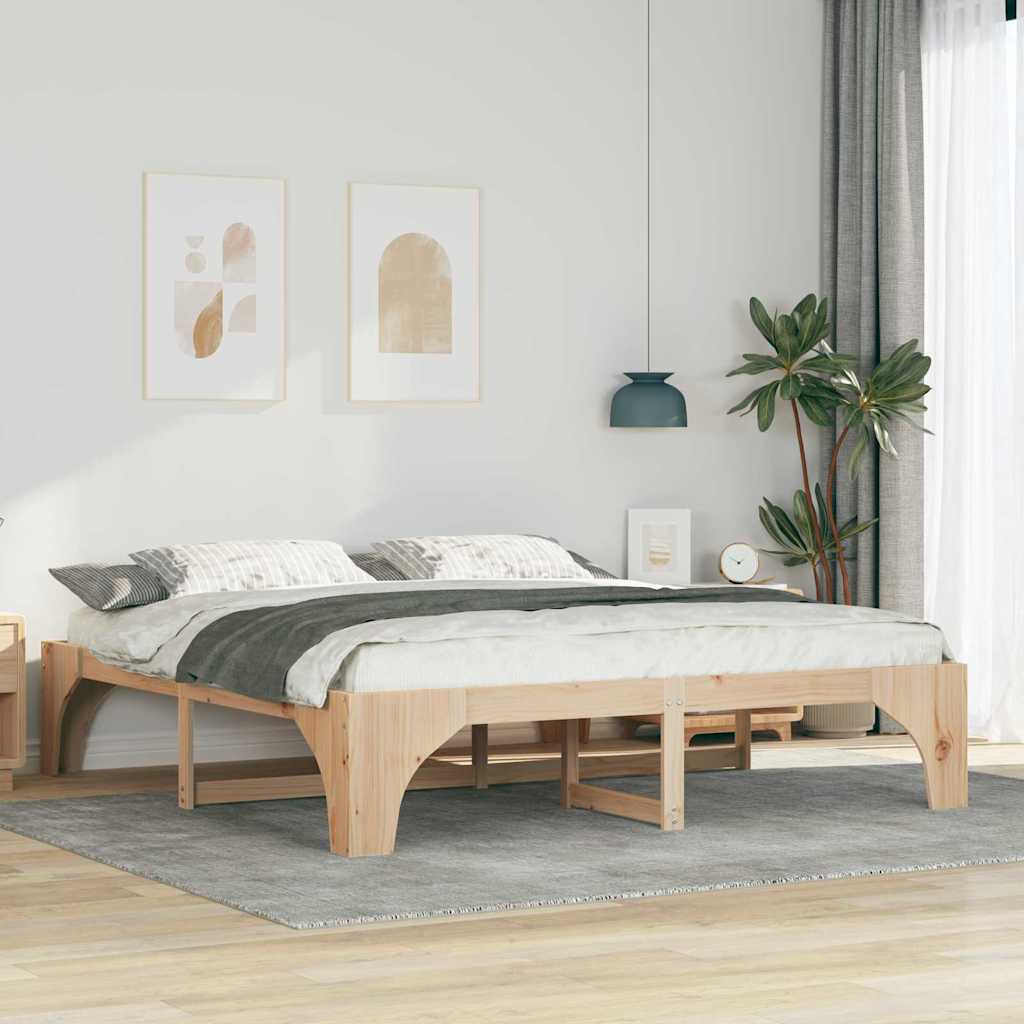 Estrutura da cama castanho 180 x 200 cm