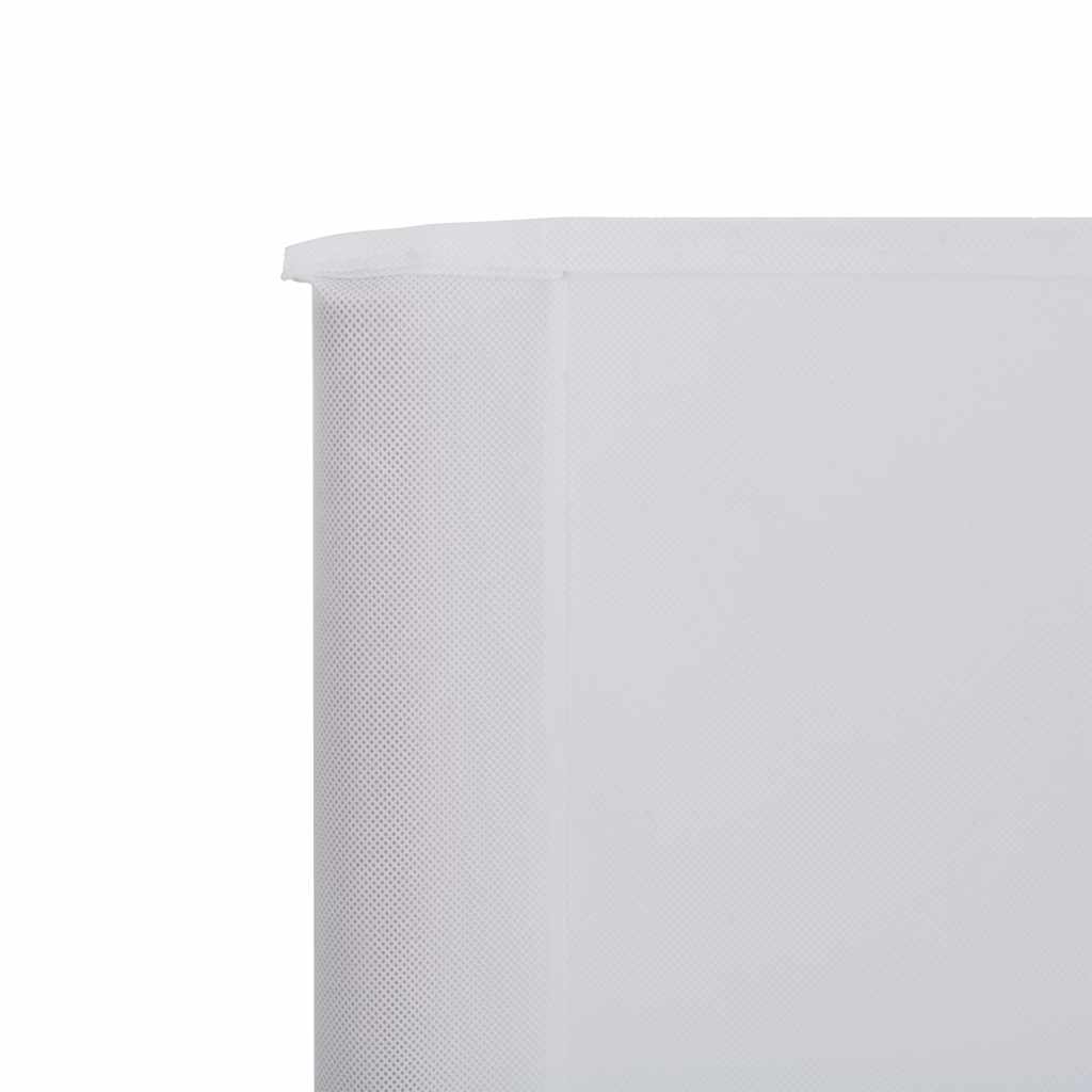 Para-vento com 5 painéis em tecido 600x80 cm cor areia branco