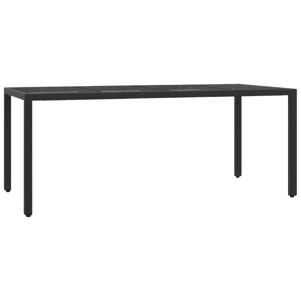 7 Pcs conjunto de jantar p/ jardim c/ almofadões vime PE preto