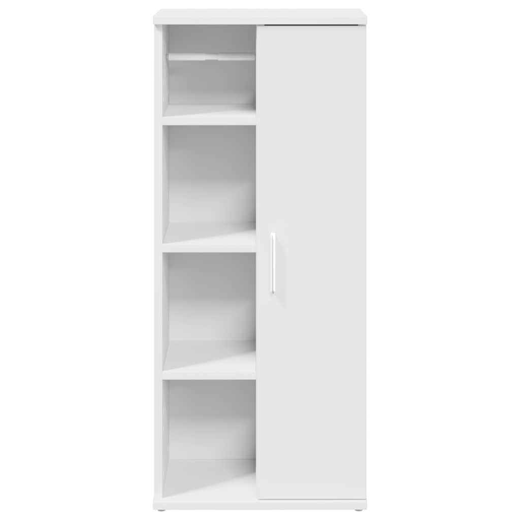 Móvel p/ casa de banho c/ suporte de rolos 39x22x90 cm branco