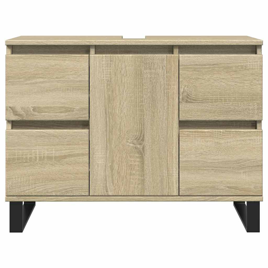 Armário p/ casa banho 80x33x60cm deriv. madeira carvalho sonoma