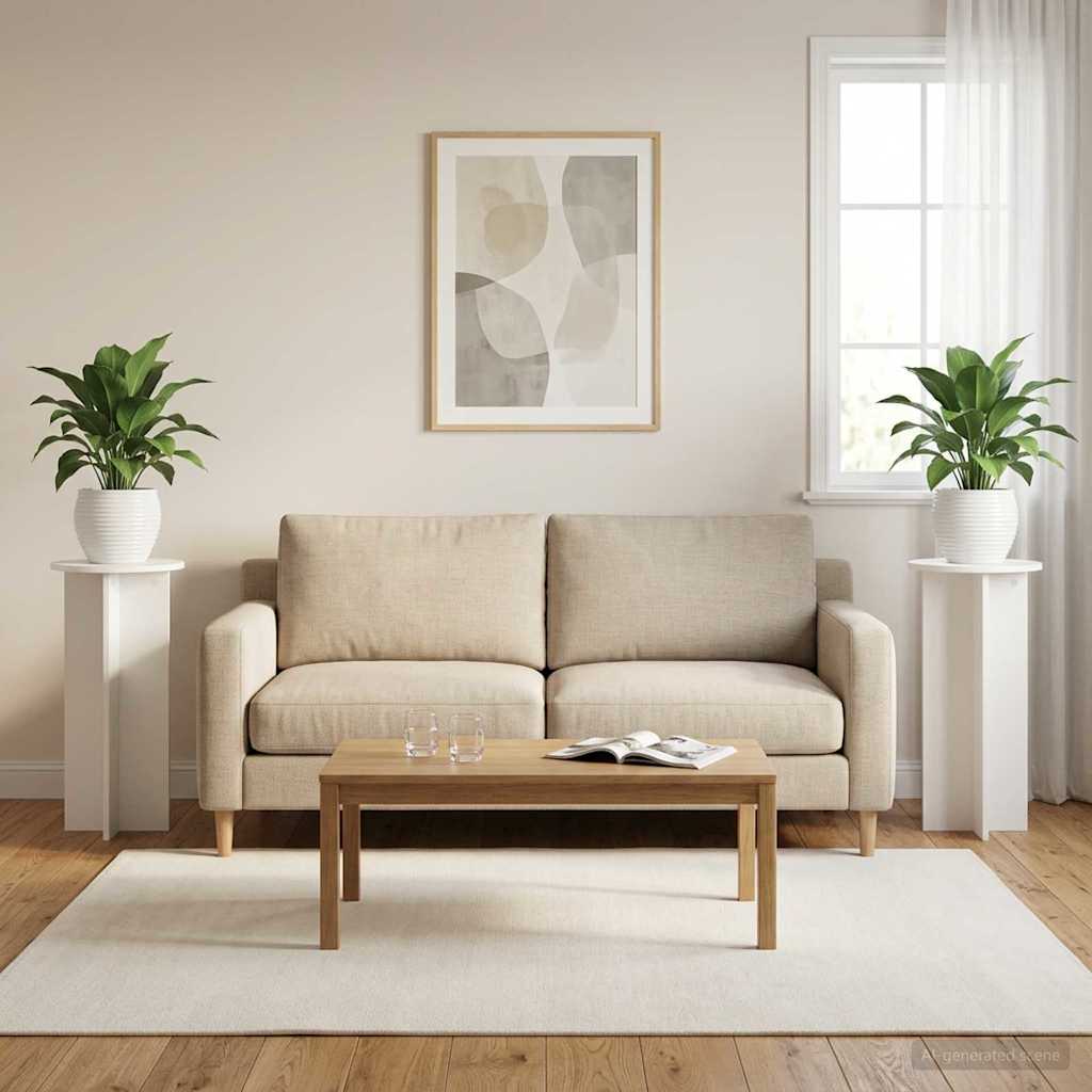 Suporte para plantas 2 unid. branco brilhante ø40 x 100 cm