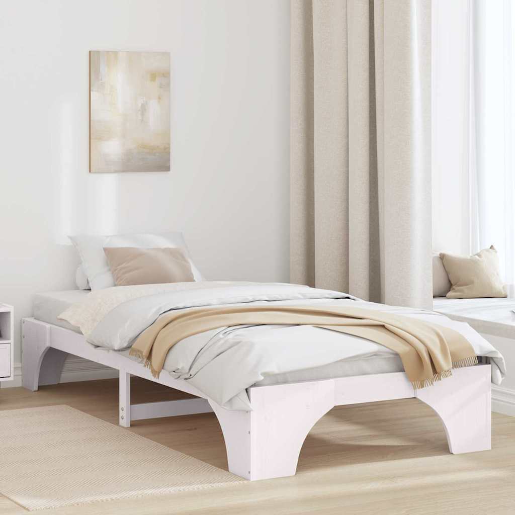 Estrutura da cama branco 100 x 200 cm