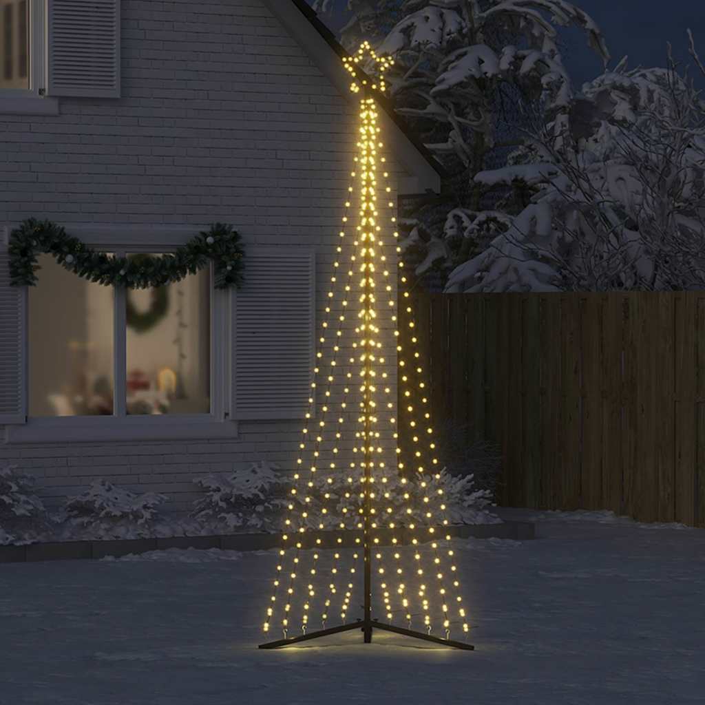 LED árvore de natal 495 leds branco quente 300,5 cm