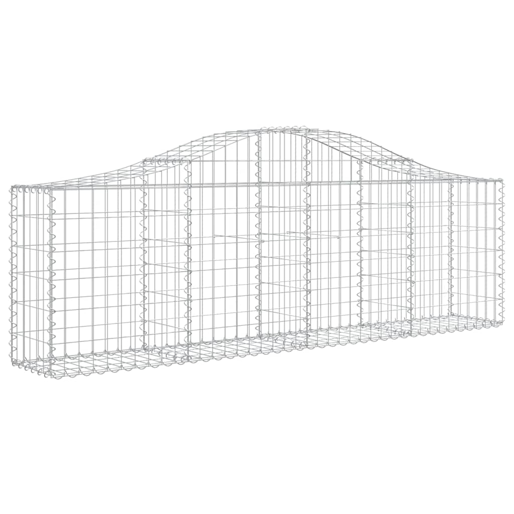 Cestos gabião arqueados 10pcs 200x30x60/80 cm ferro galvanizado