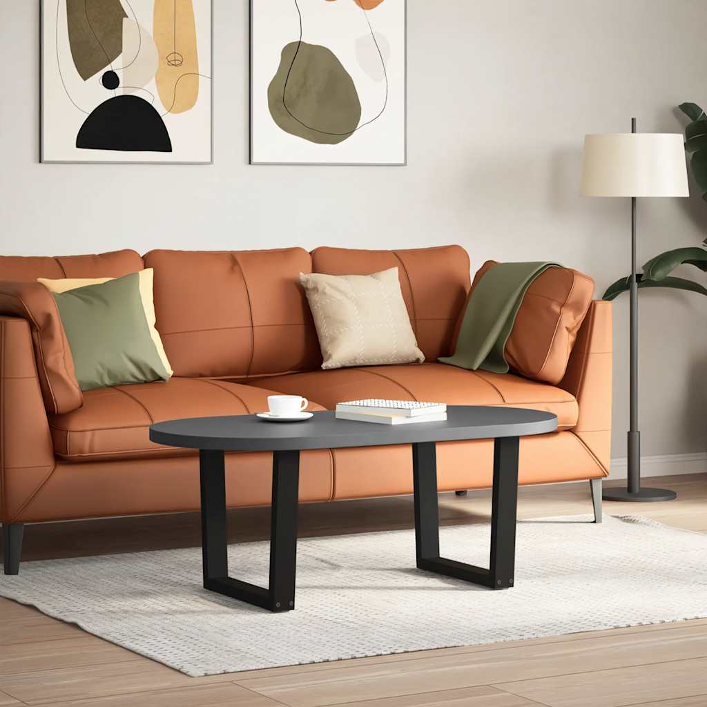 Pés para mesa de centro em v 2 peças preto 50x(42-43,3) cm aço