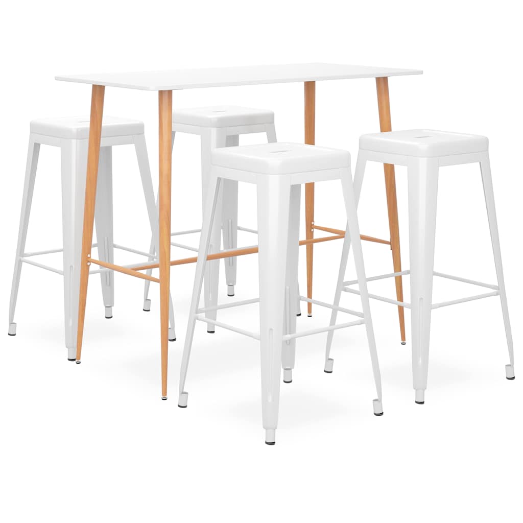 5 Pcs conjunto de bar branco