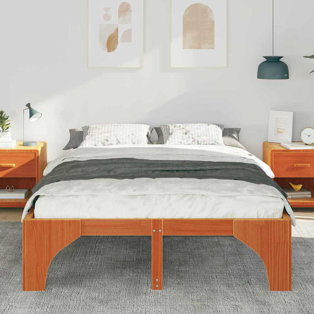 Estrutura da cama castanho 150 x 200 cm