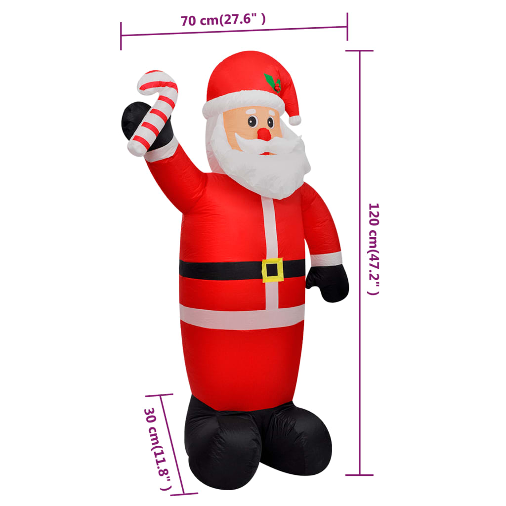 Pai natal insuflável 120 cm