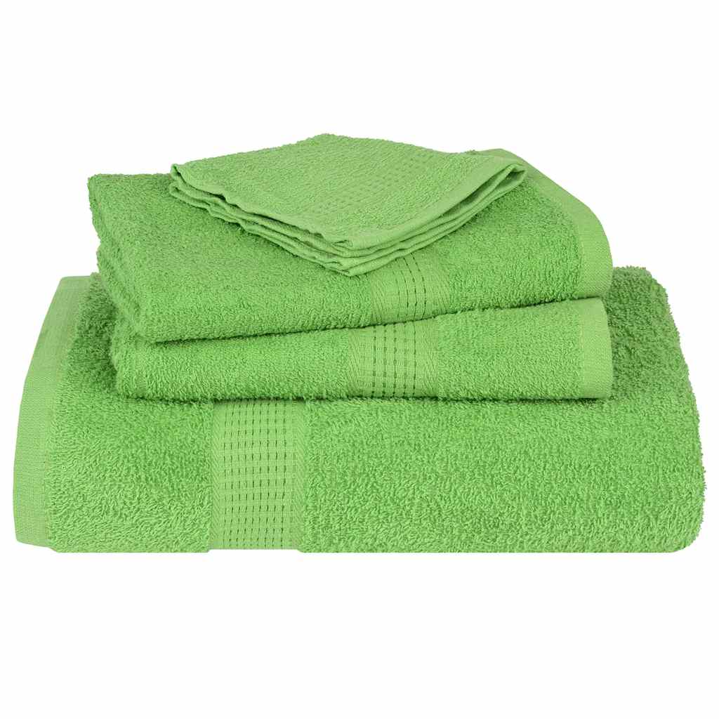 Toalhas de mãos frogn 2pcs 50x100cm 360 g/m² verde maça