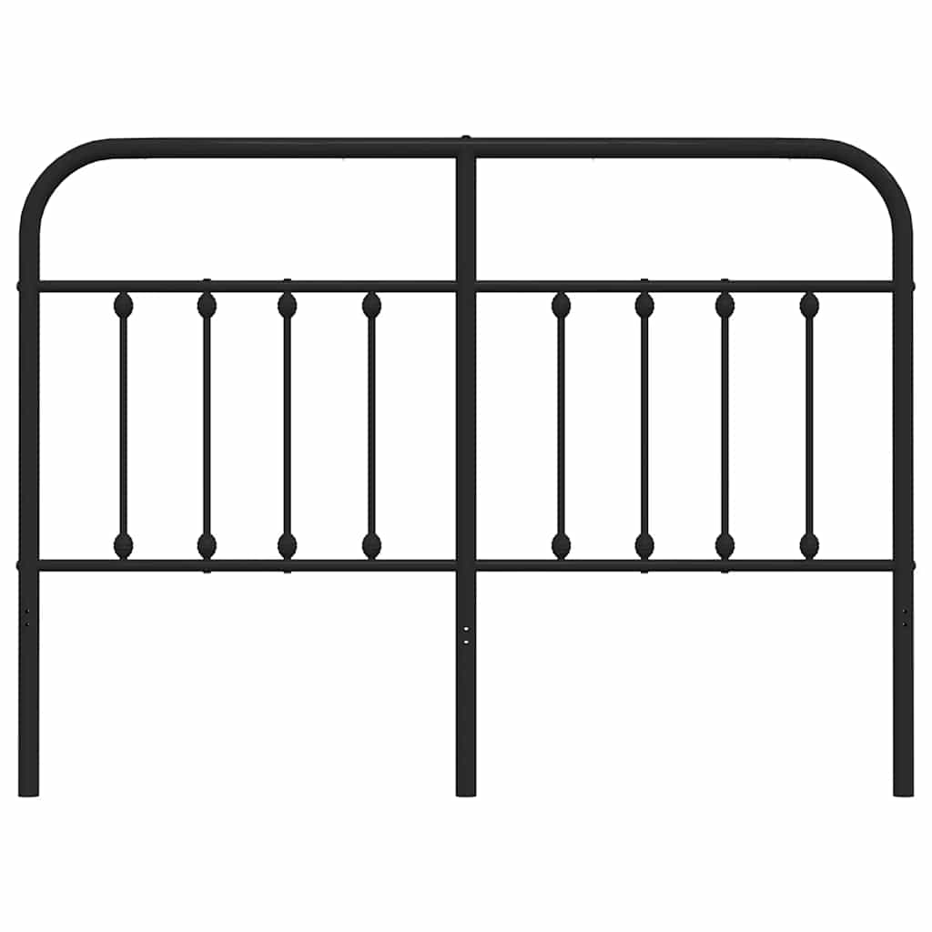 Cabeceira de substituição 135 cm metal preto
