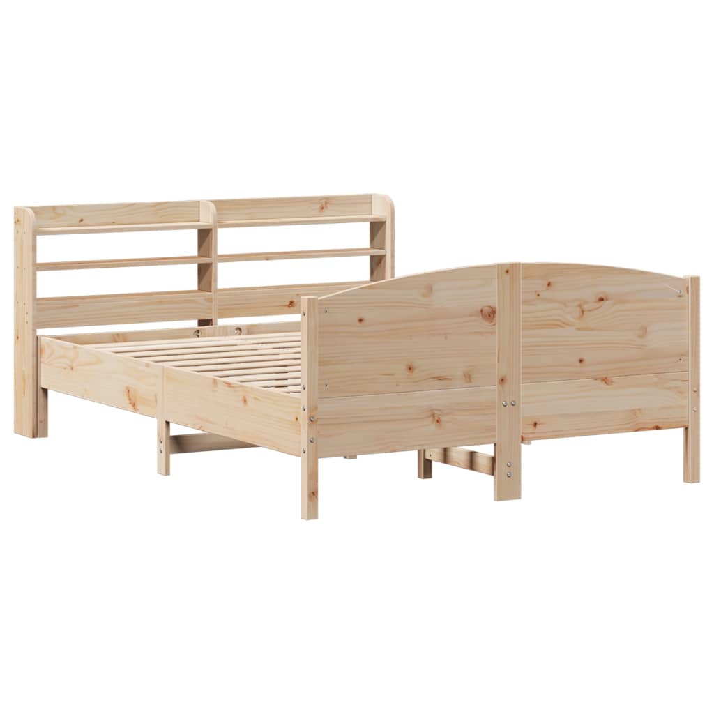 Cama sem colchão 150x200 cm madeira de pinho maciça