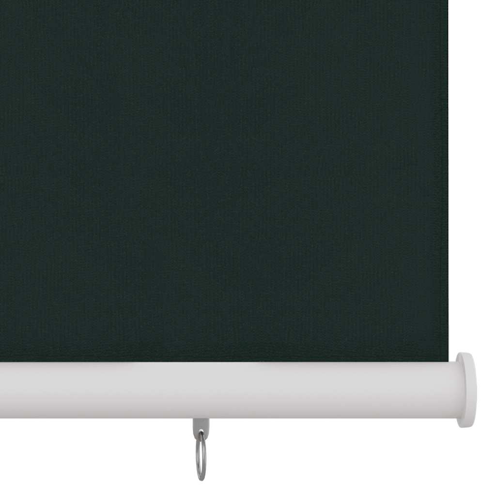 Estore de rolo para exterior 125 (l) x 140 (a) cm verde-escuro HDPE