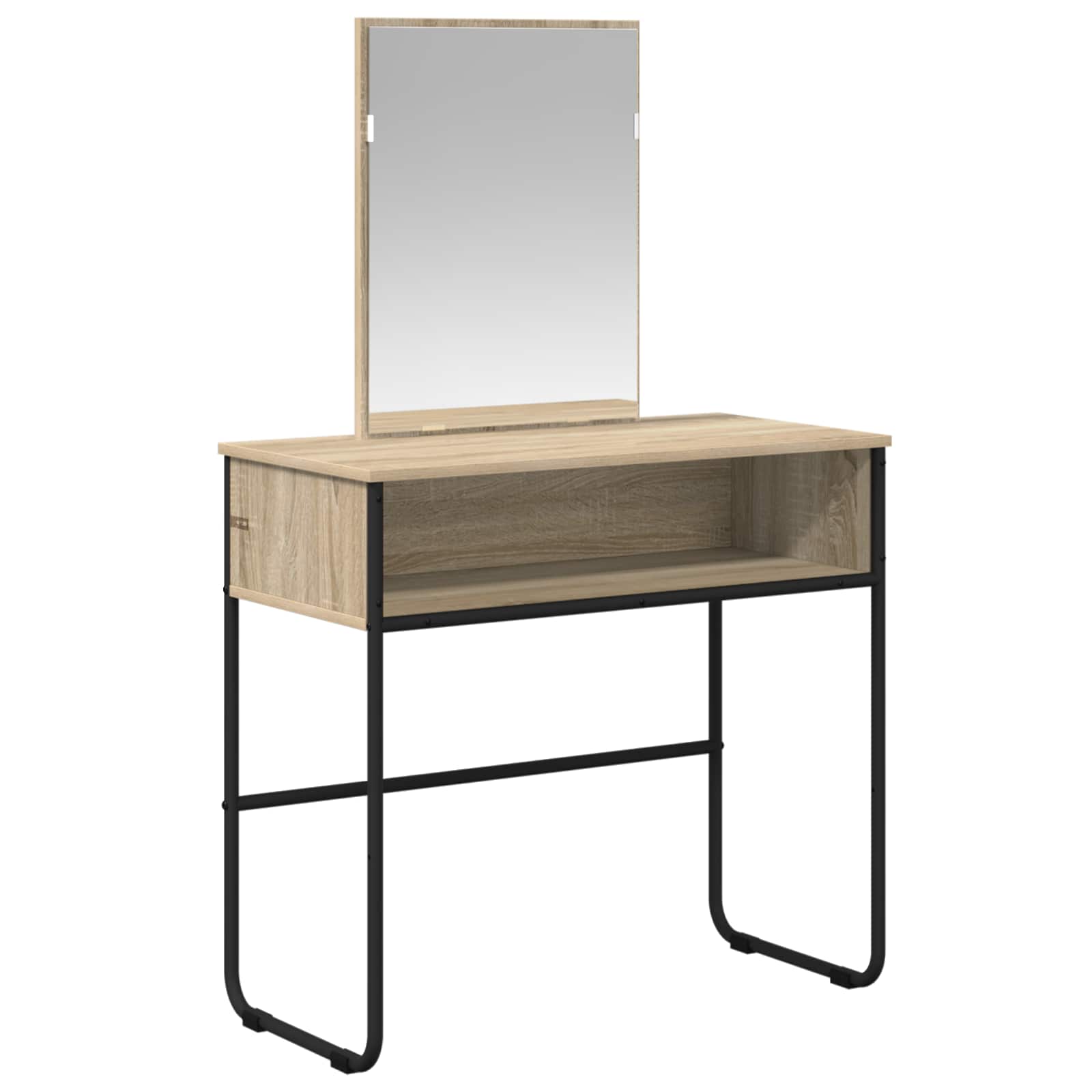 Mesa de vestir com prateleira carvalho sonoma 81 x 40 x 131 cm