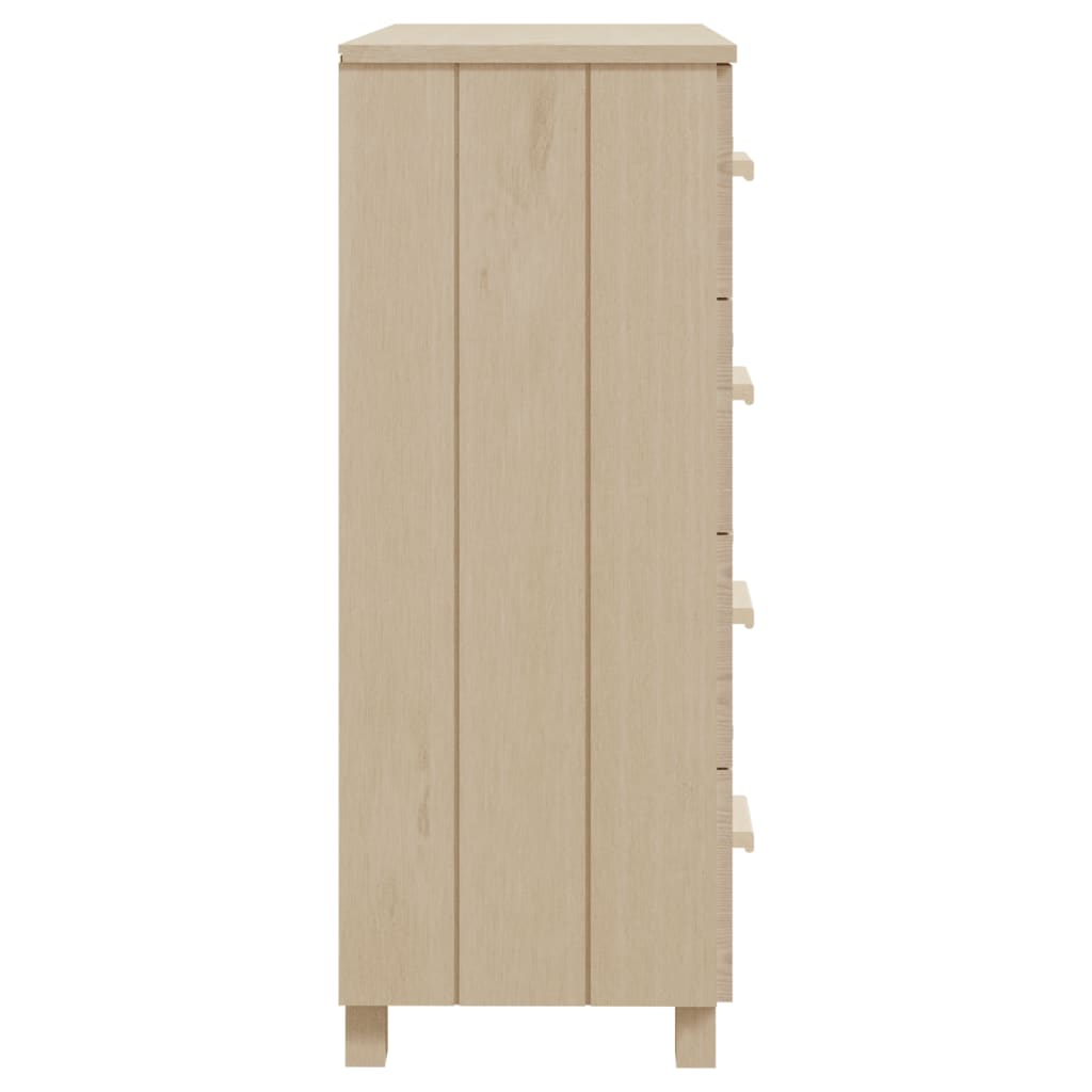 Aparador hamar 79x40x103,5 cm pinho maciço castanho-mel