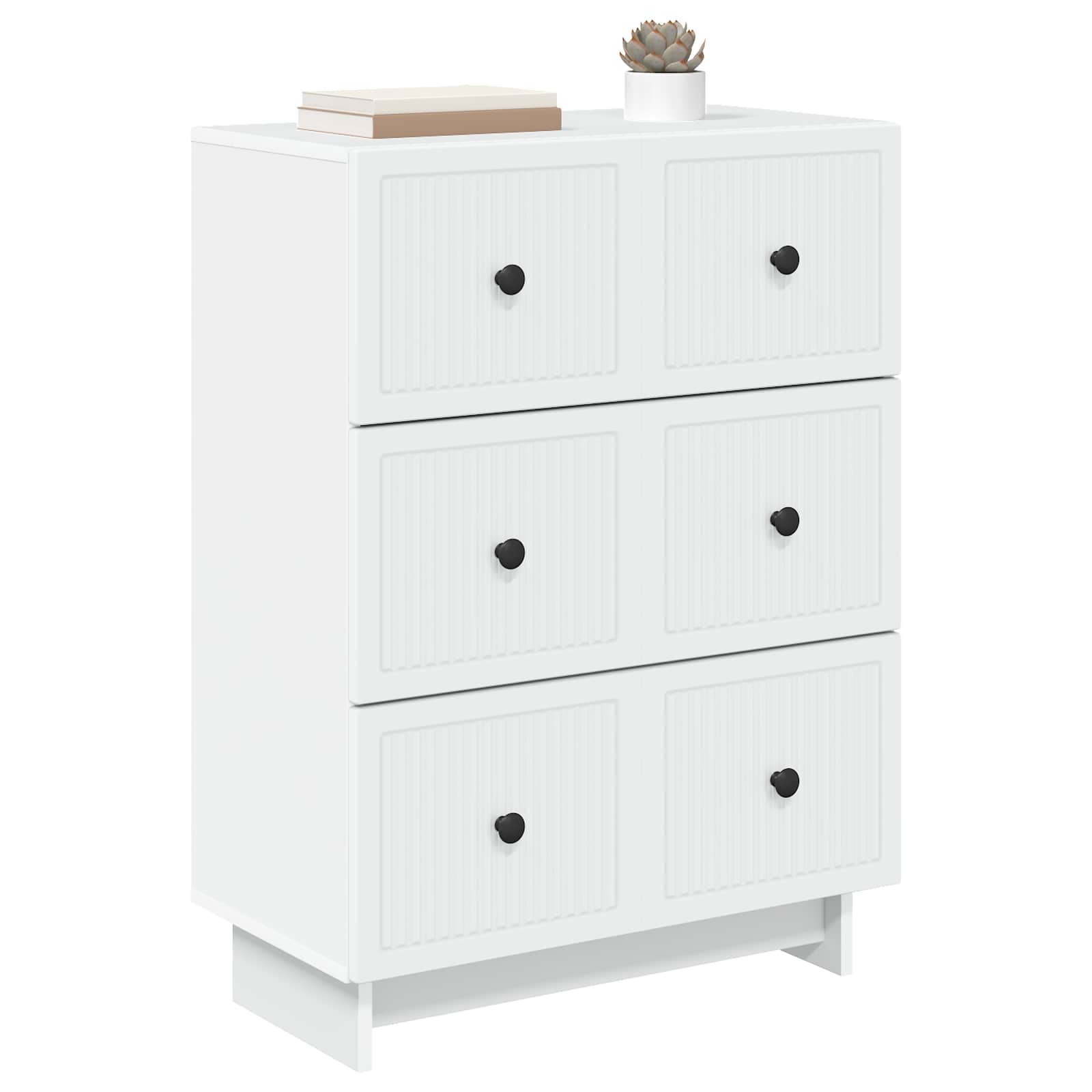 Gabinete de gavetas branco 66 x 34,5 x 90 cm