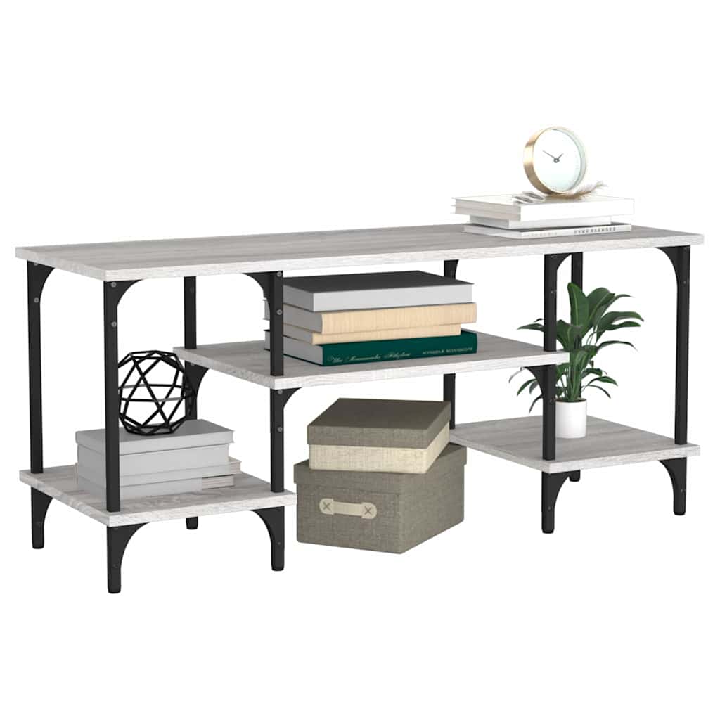 Móvel para TV 102x35x45,5 cm derivados madeira cinzento sonoma