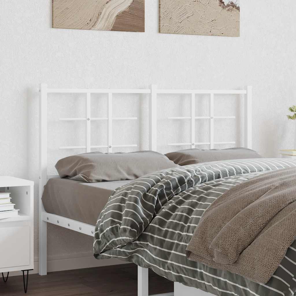 Cabeceira de substituição 120 cm metal branco