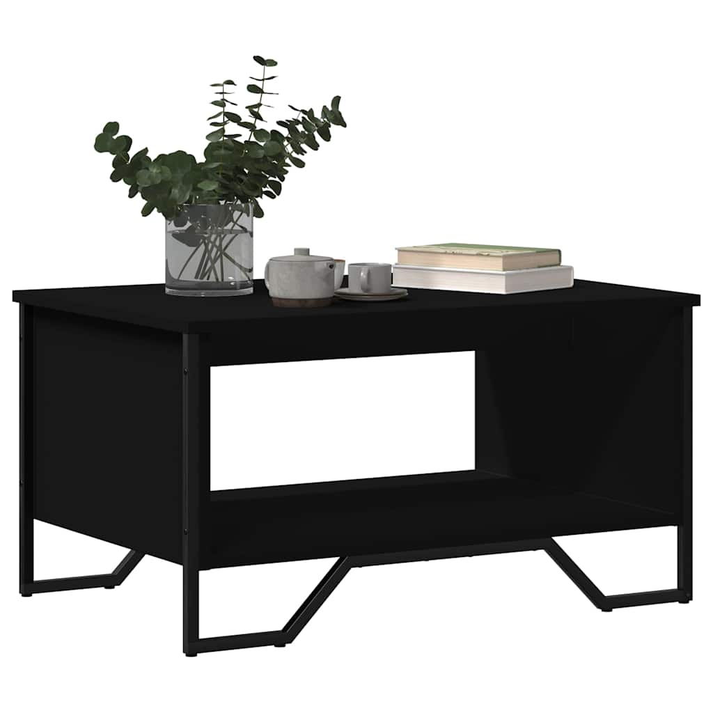 Mesa de centro 75x51x40 cm derivados de madeira preto