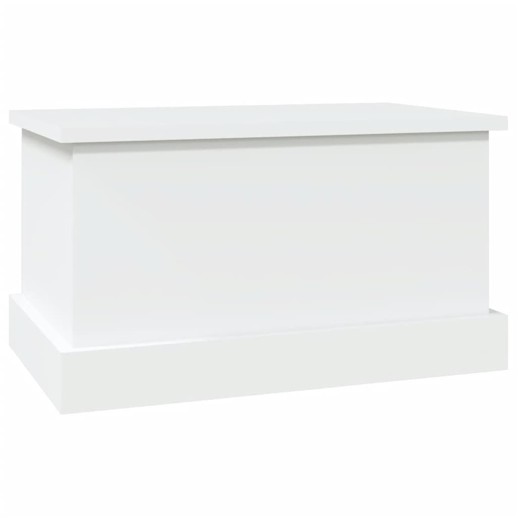 Caixa de arrumação branca 50x30x28 cm madeira projetada