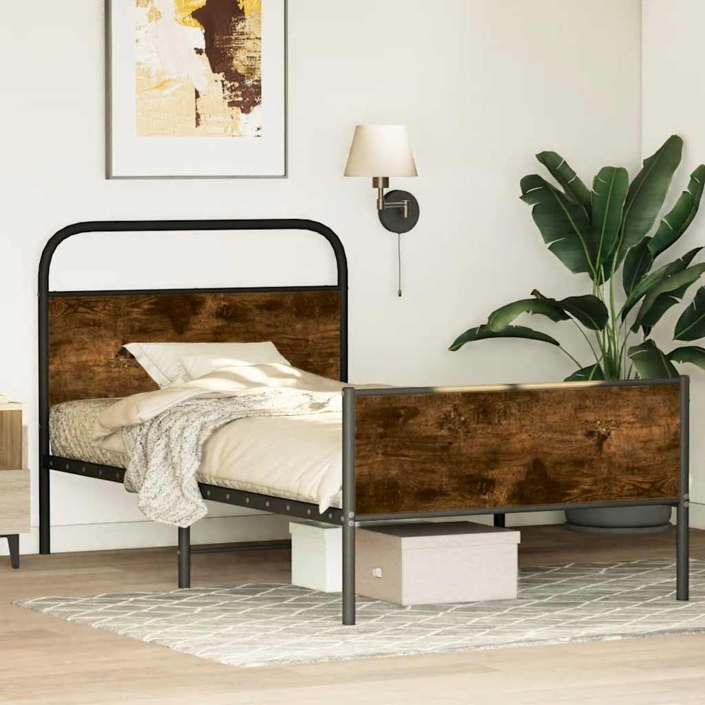 Estrutura cama s/ colchão derivados de madeira carvalho sonoma