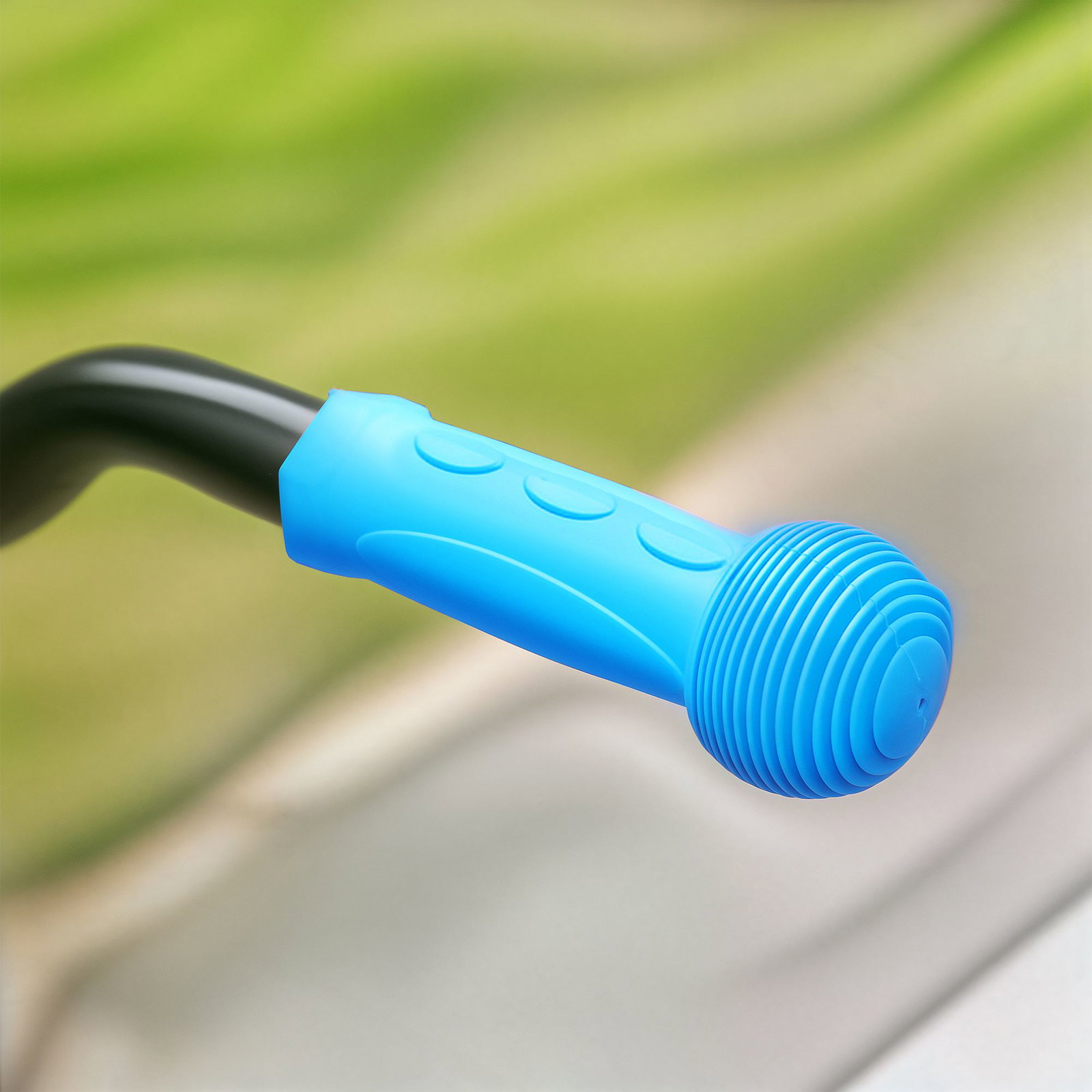 Trotinete elétrica dobrável para crianças 120 w autonomia 6 km e máximo 10 km/h com travão luzes LED 74x52x83-87 cm azul