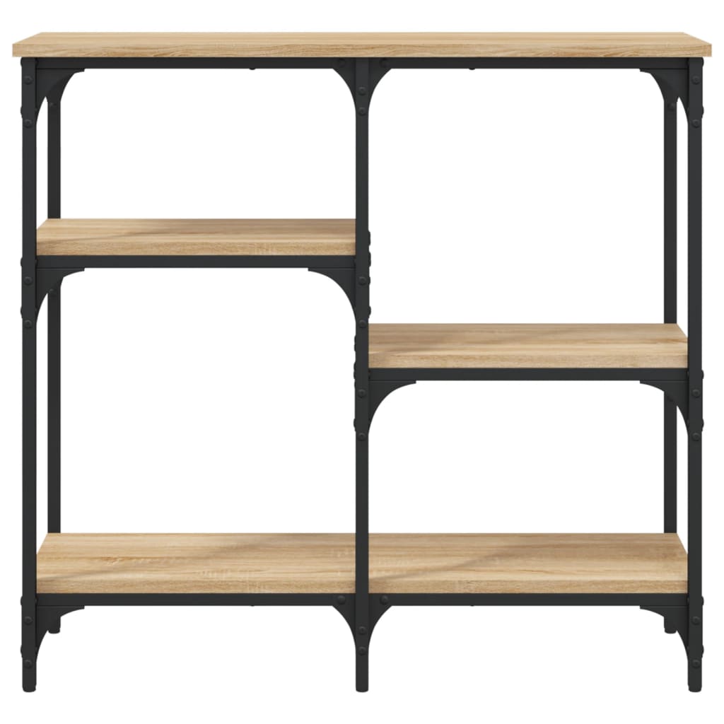Mesa de console carvalho sonoma 80x29x75 cm madeira projetada