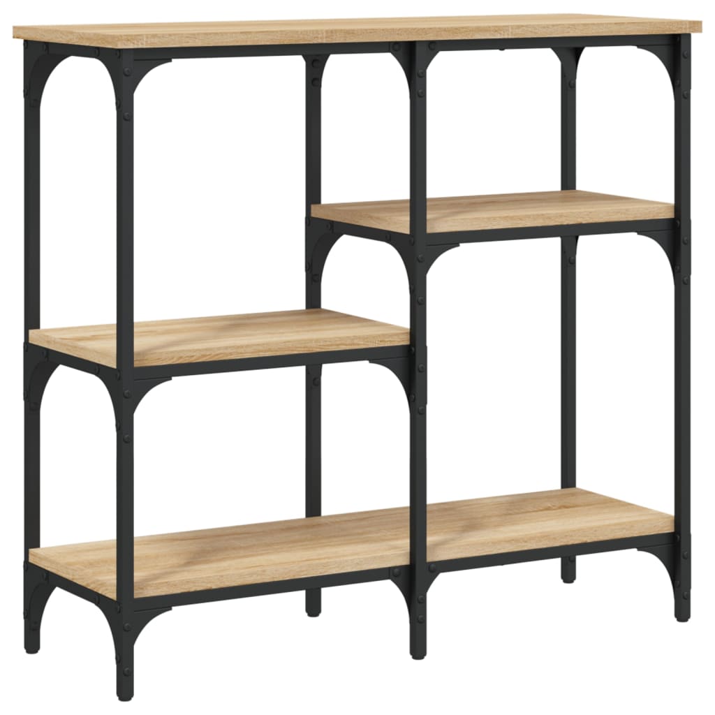 Mesa de console carvalho sonoma 80x29x75 cm madeira projetada
