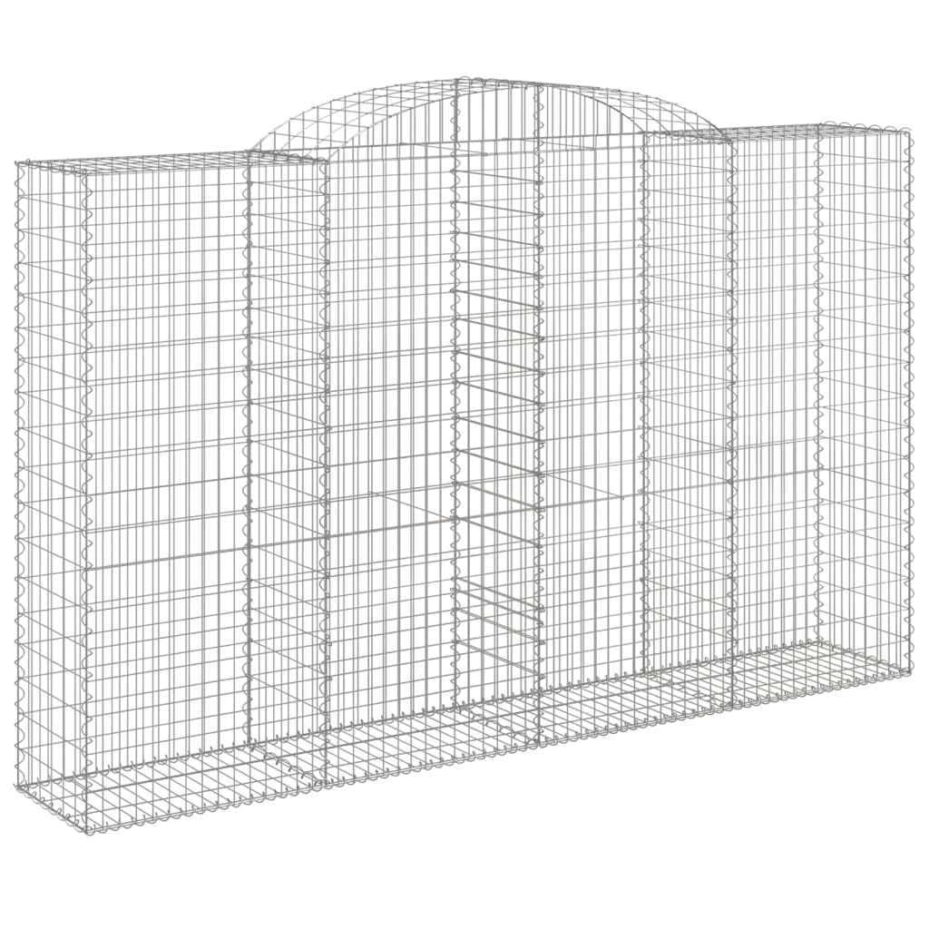Cestos gabião arqueados 8pcs 300x50x180/200cm ferro galvanizado