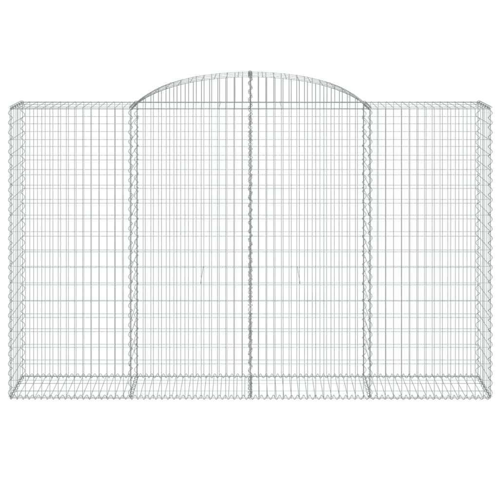 Cestos gabião arqueados 8pcs 300x50x180/200cm ferro galvanizado