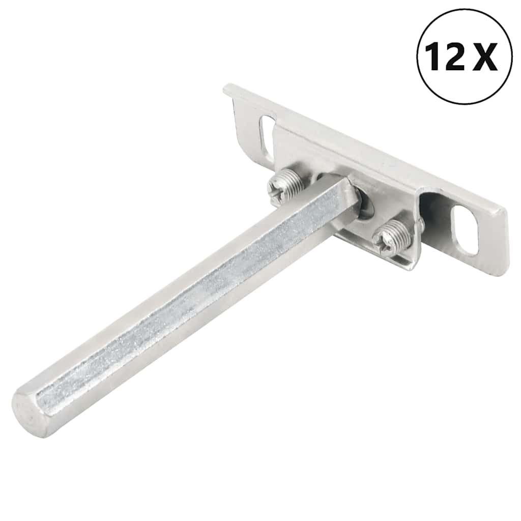 Suportes de prateleira flutuantes 12pcs invisível ø12x100 mm