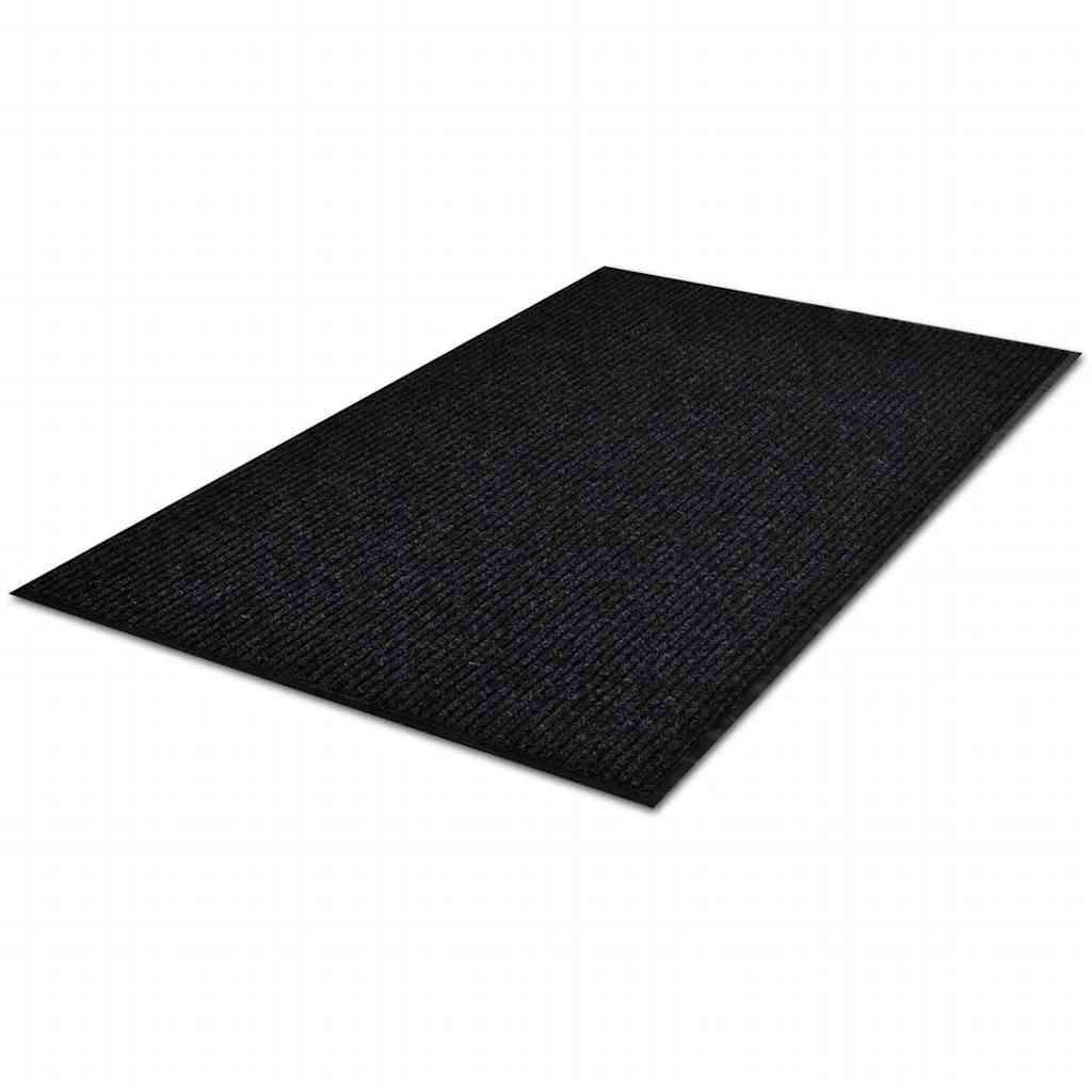 Tapete de porta preto 120 x 180 cm PVC