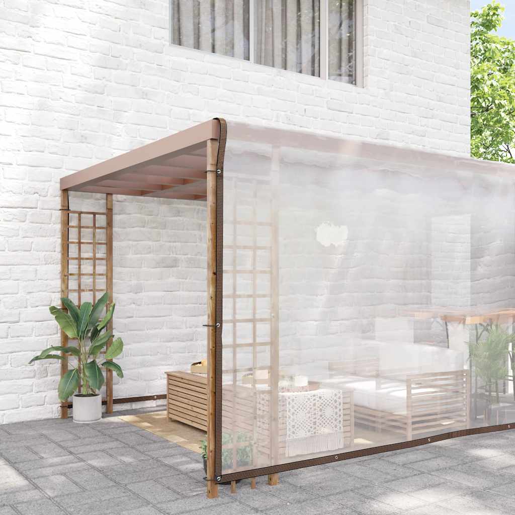 Encerado transparente com ilhós 8x8 m polietileno