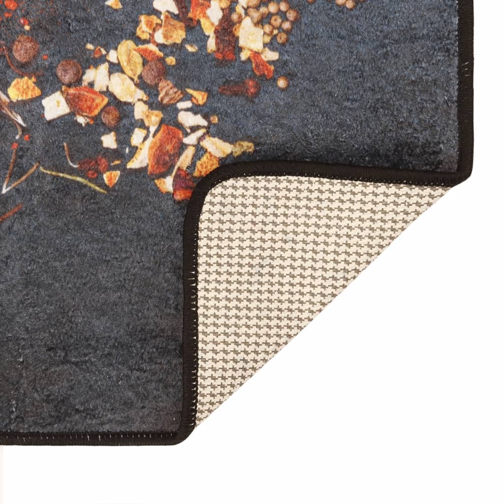 Tapete de cozinha lavável 60x180 cm multicor