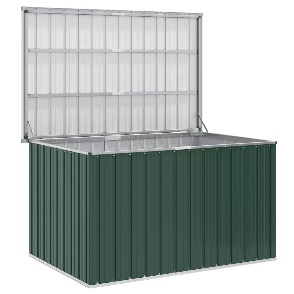 Caixa de arrumação para jardim 149x99x93 cm verde