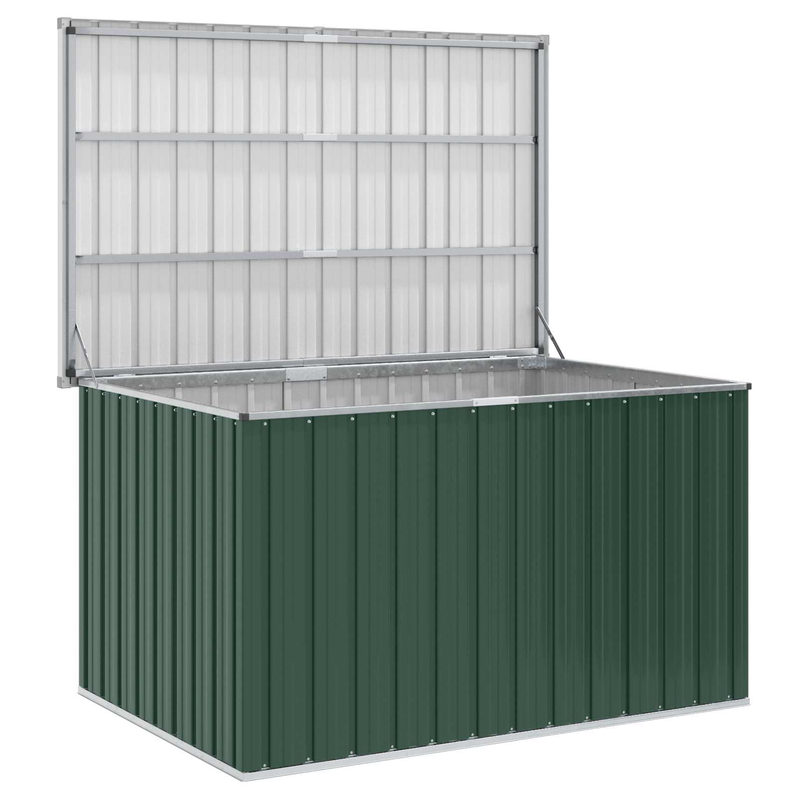 Caixa de arrumação para jardim 149x99x93 cm verde