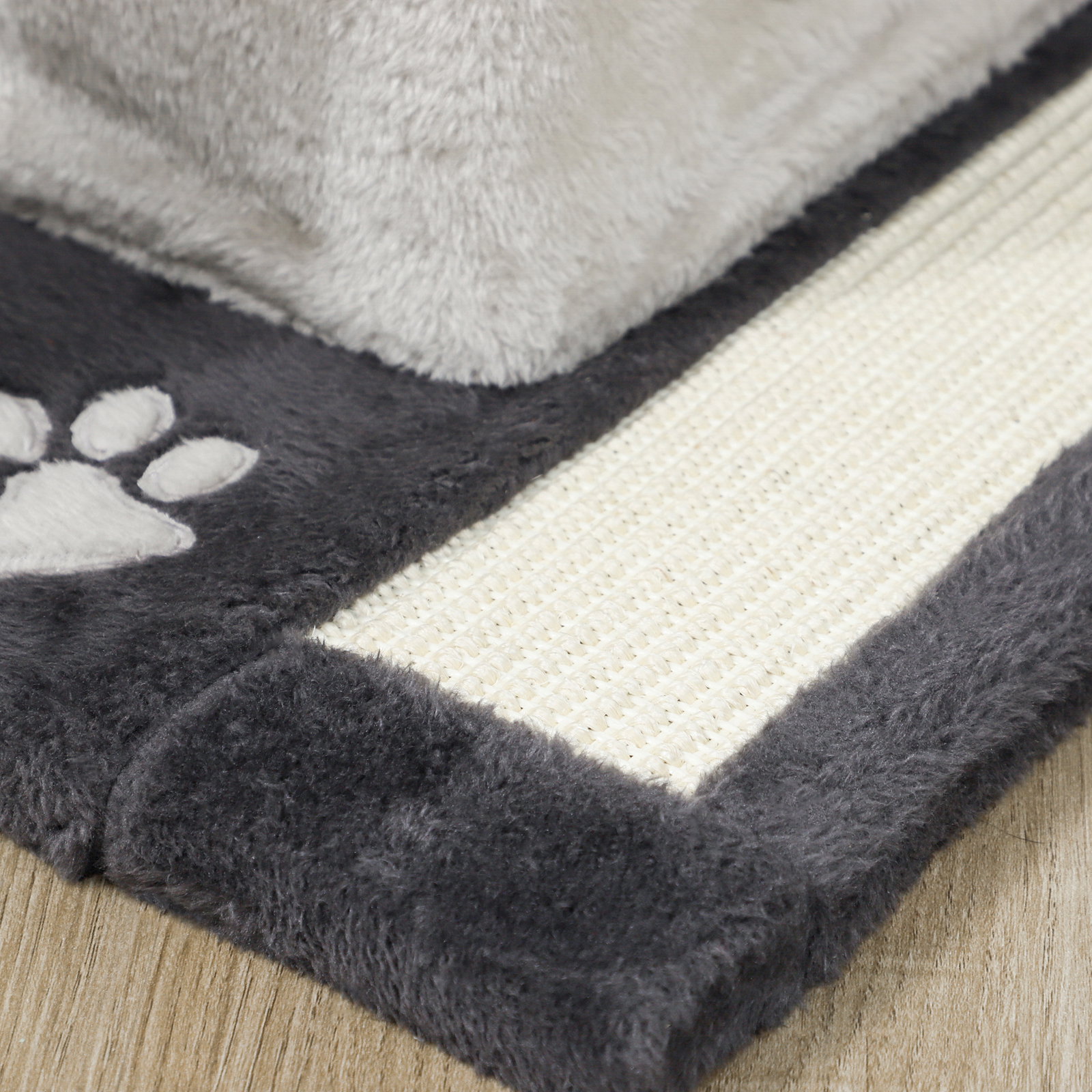 Arranhador para gatos com plataformas caverna postes arranhadores tapete de sisal e bolas 48x40x85 cm cinzento claro e preto