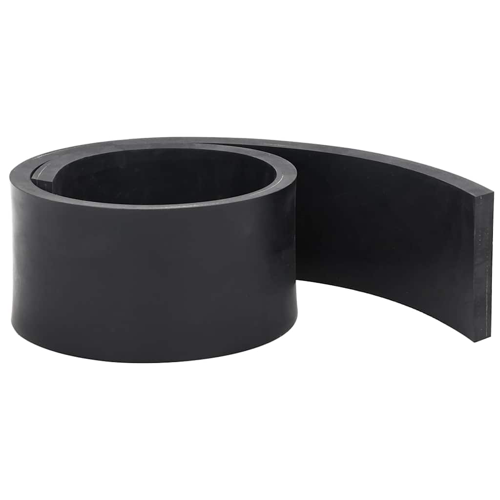 Borda de borracha para arado de neve preto 80x10x1 cm