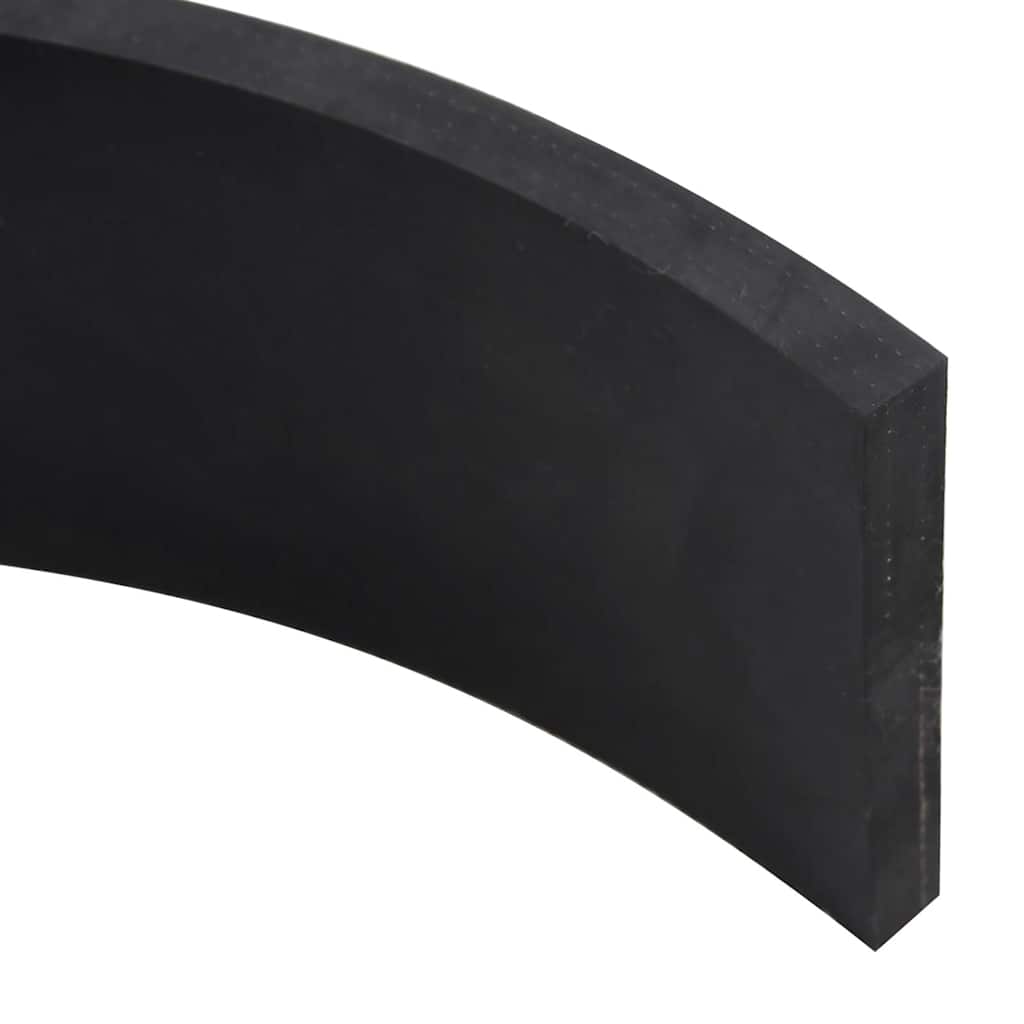 Borda de borracha para arado de neve preto 80x10x1 cm