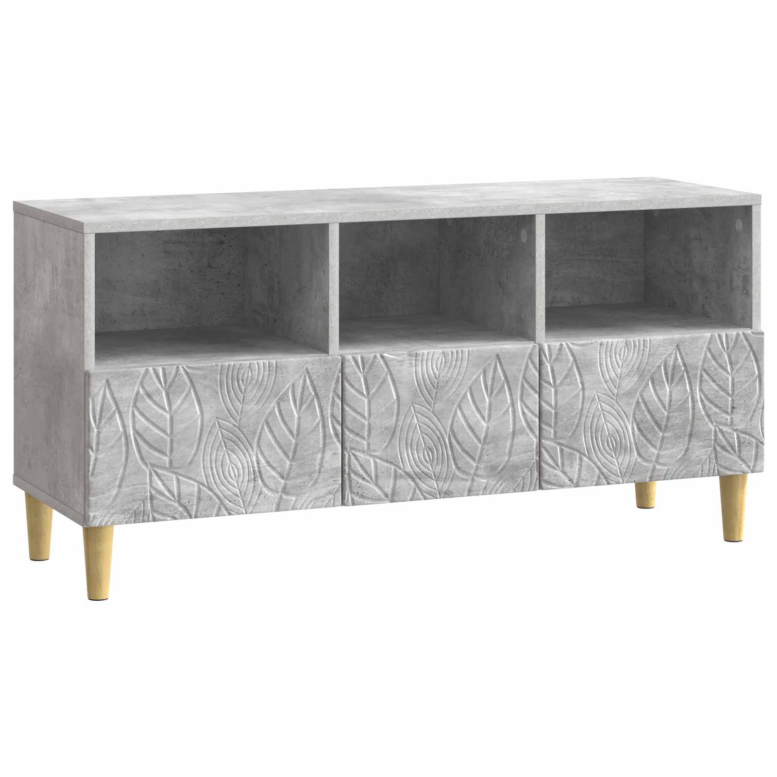 Gabinete para TV 102 x 34,5 x 50 cm cinzento cimento