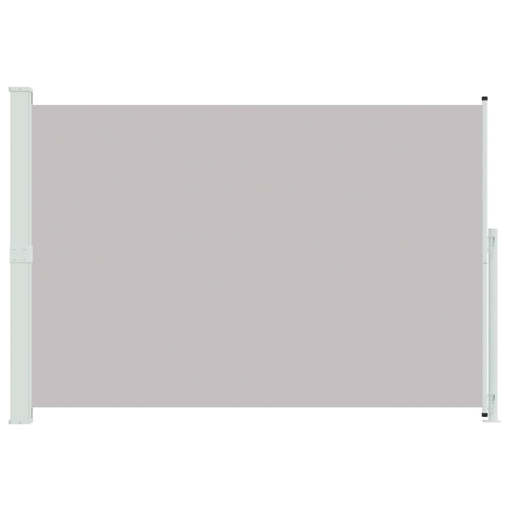 Toldo lateral retrátil para pátio 200x300 cm cinzento